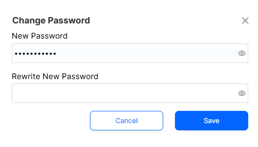 Change Password View
